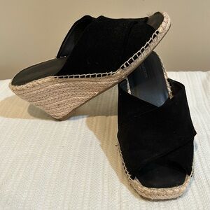 Banana republic sandal black suede